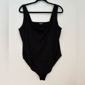 Old Navy Women’s Black Square Neck Tank Top Bodysuit Size 2X Basic Classic